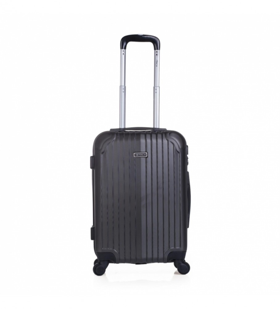 Mala de cabine rígida ITACA com 4 rodas T71550 Antracite - 55x38x20cm -