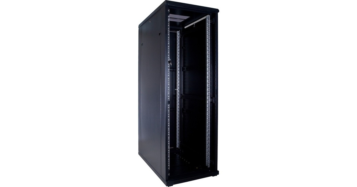 DSI37U serverkast met glazen deur - DS6037 server rack  (Zwart, 600 x 1000 x 1800mm)
