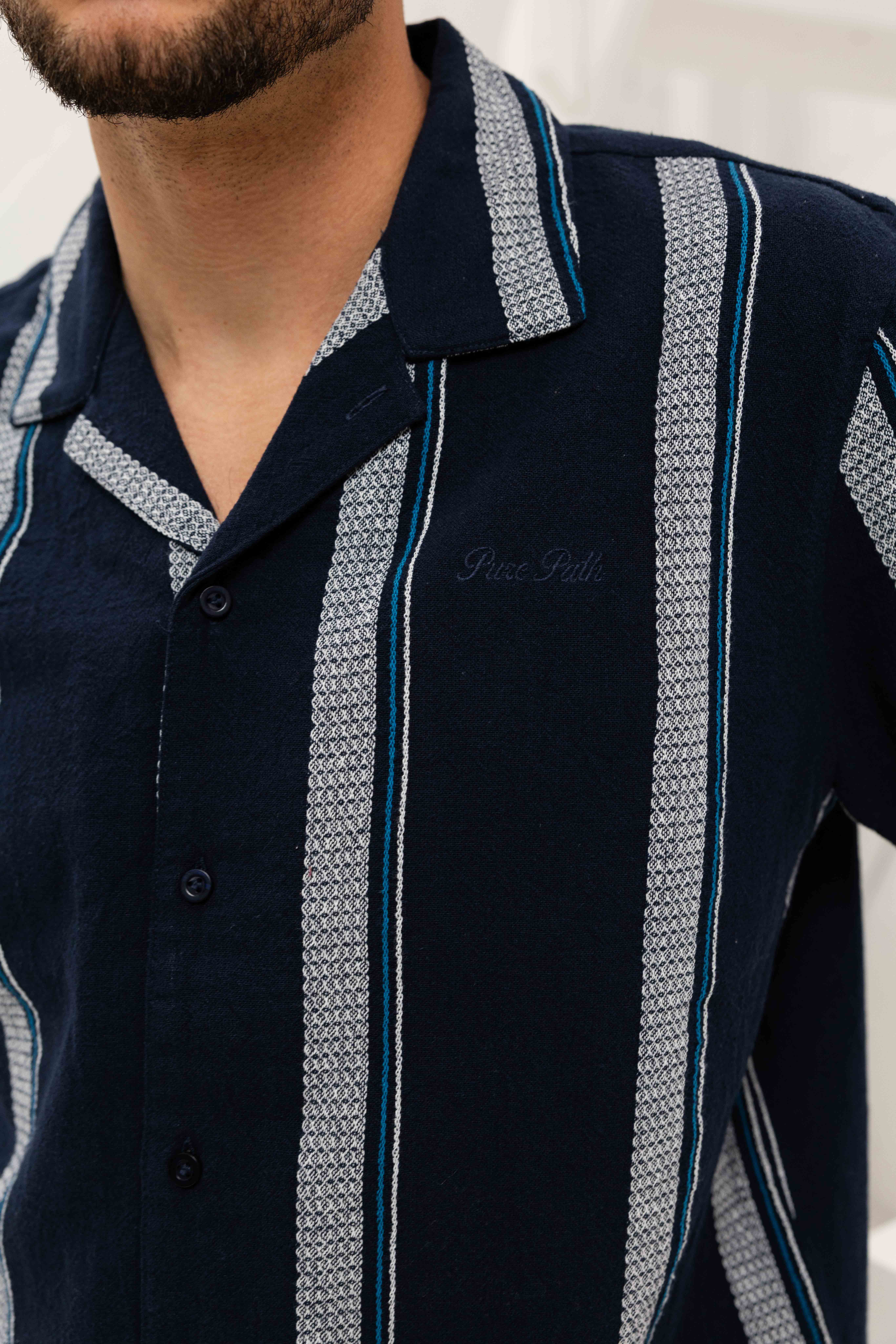 Pure Path Cuban Zomerset Heren Donkerblauw