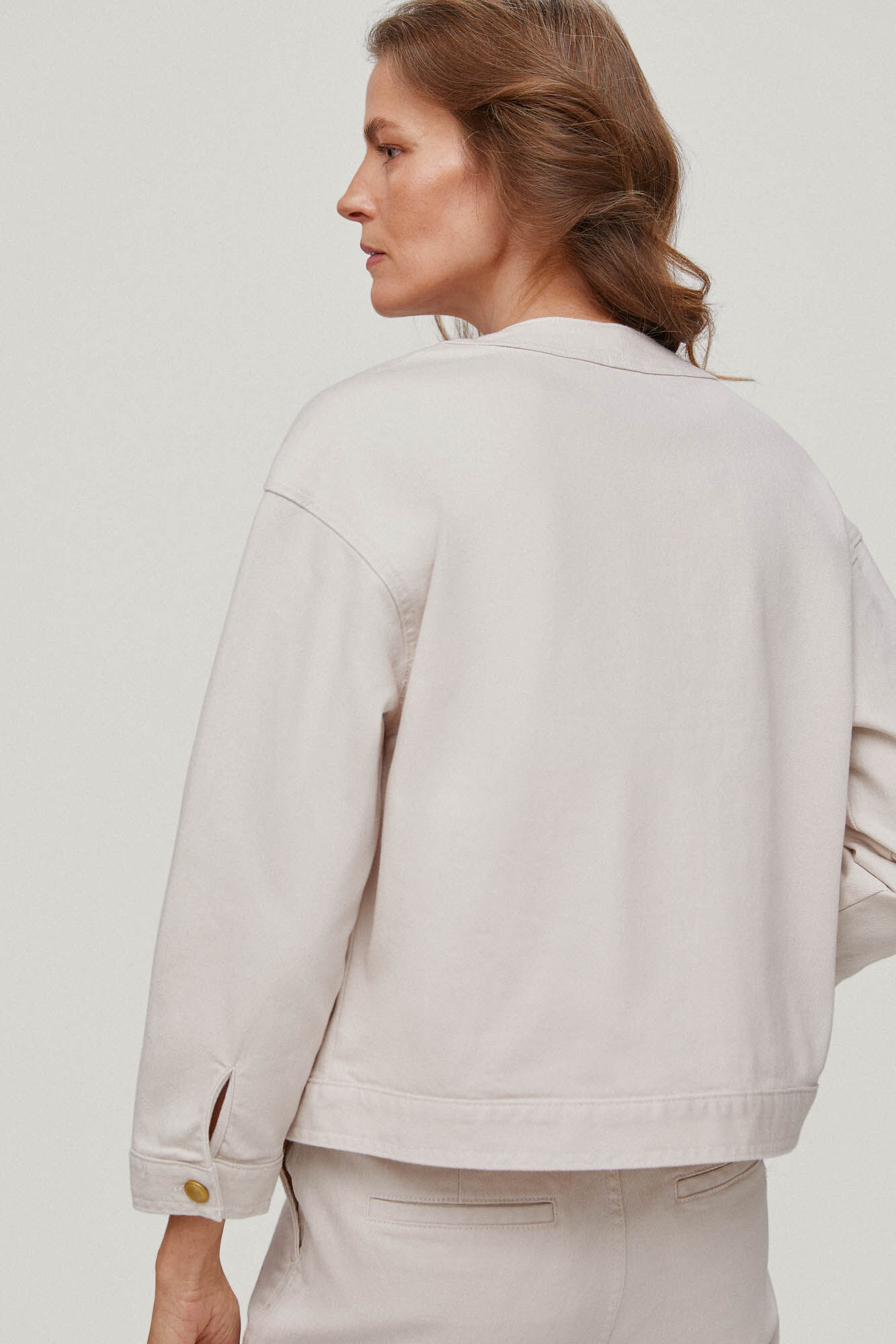 Jaqueta jeans - Bege