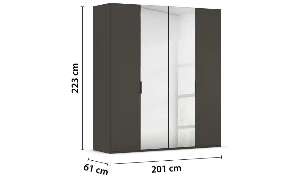 Drehtürenschrank Fifty 201 cm 4 Stück