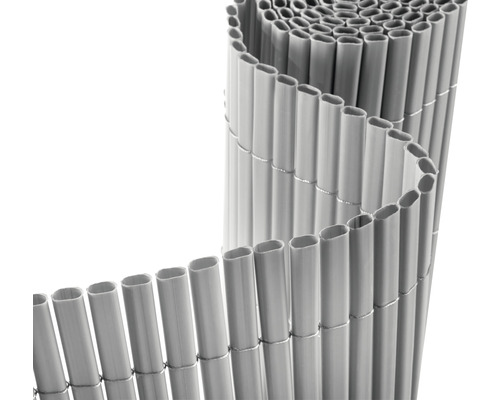 Konsta PVC ovaal privacyschermmat, 3 x 0,9 m, grijs