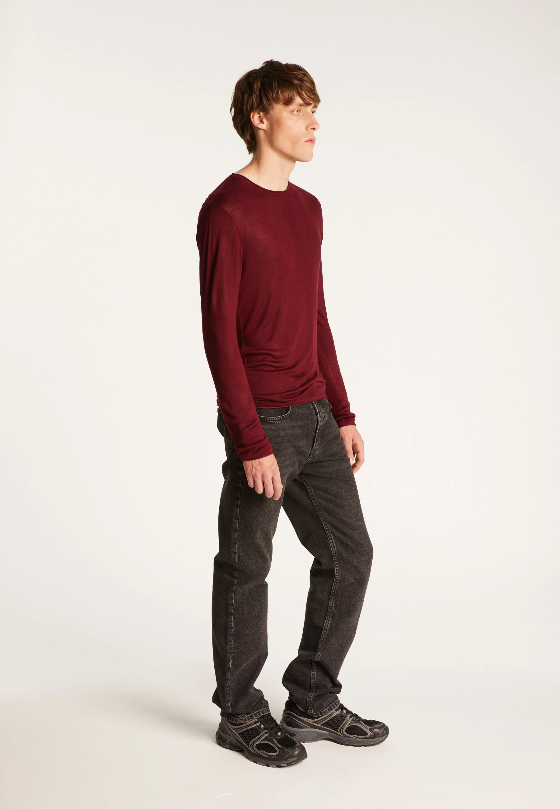 TAFFY - Pull en fibre de bambou cachemire | Rouge