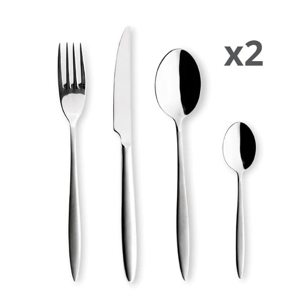 Lot de 2 ménagères 24 pièces Orénok Lebrun