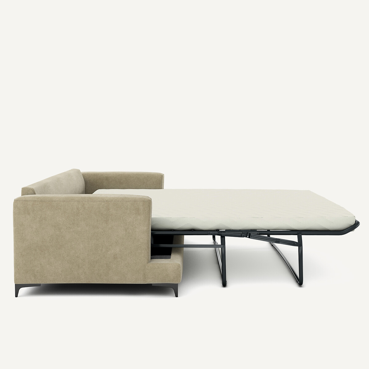 AM.PM<br>Sofá-cama de 4 lugares em veludo lavado, Marsile