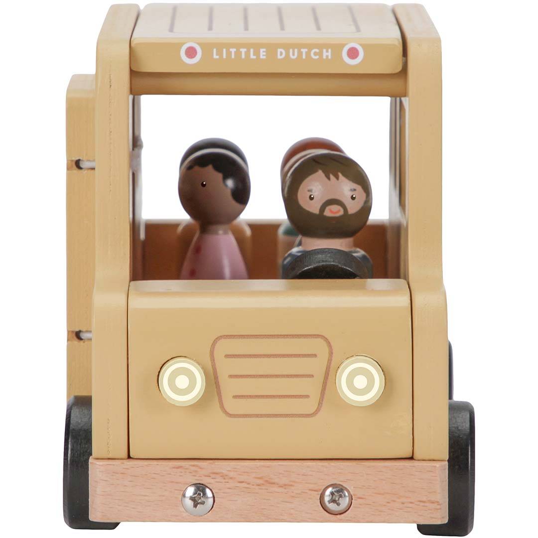 Little dutch schoolbus met poppetjes