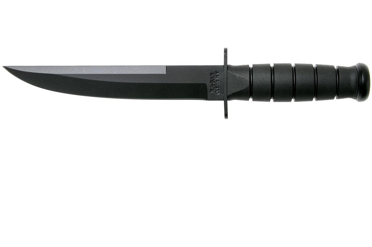 KA-BAR Modified Tanto 1266 plain edge, kydex foedraal, survivalmes