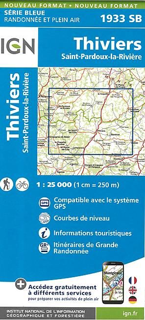 IGN - 1933 SB THIVIERS 1 25 000