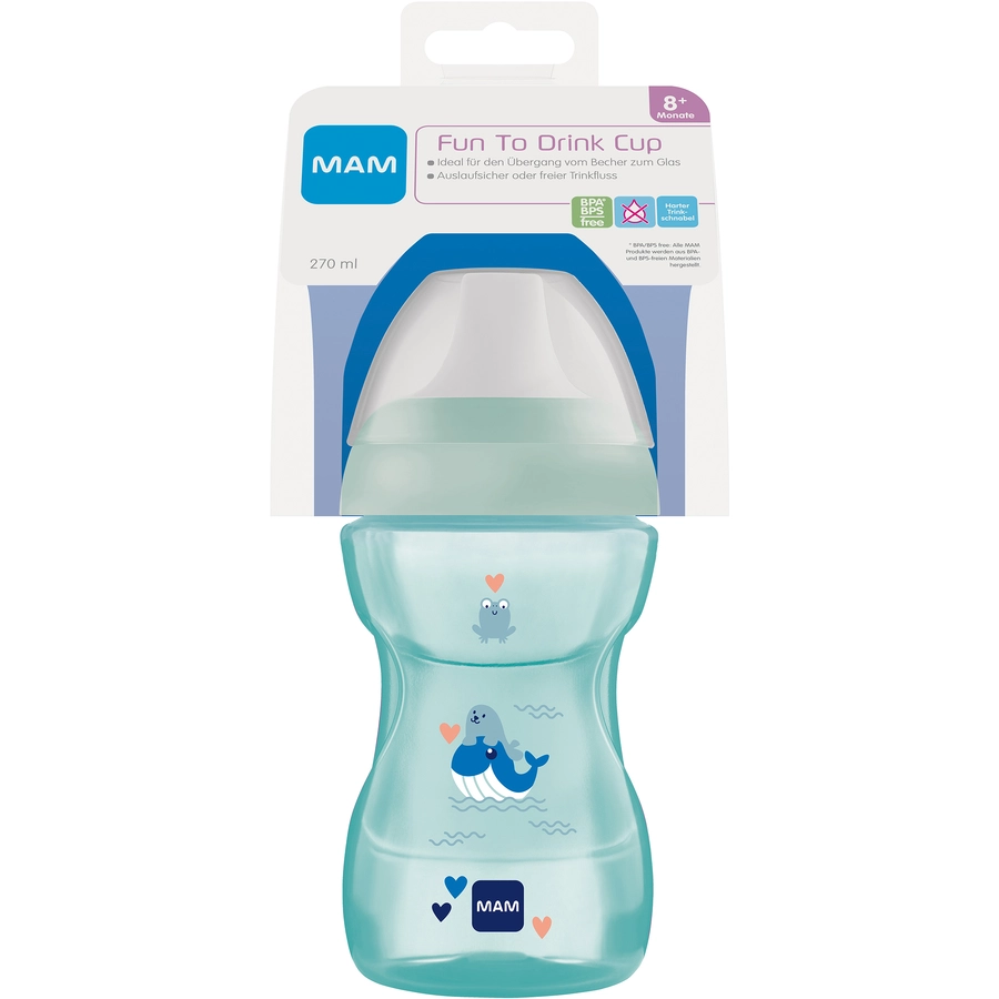 MAM Trinklernbecher Fun to Drink Cup 270 ml, Wal