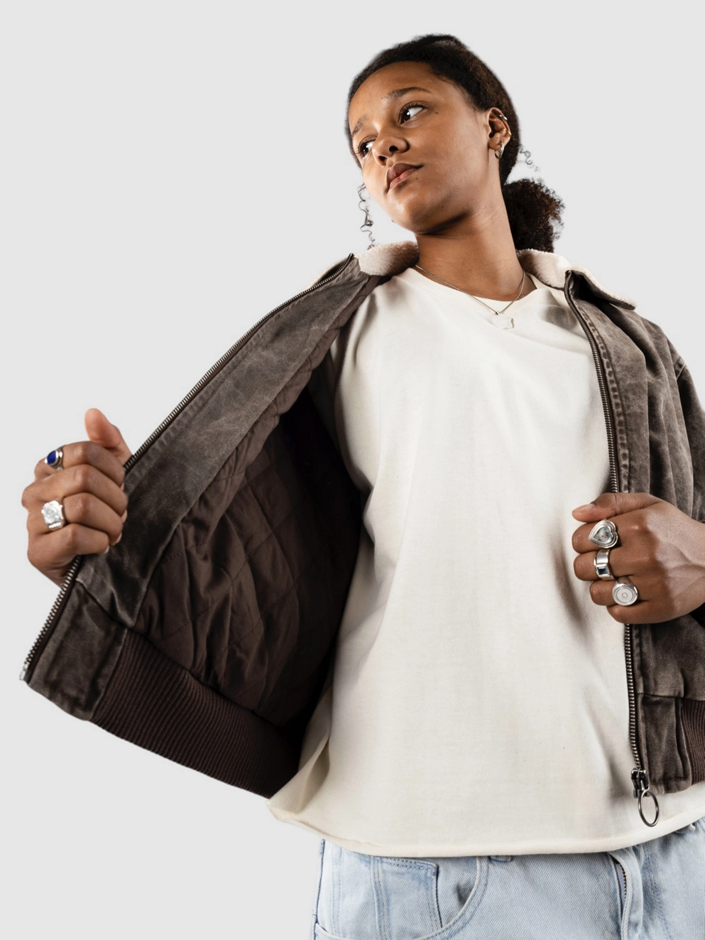 Element Reynis Canvas Bomber Jacket bracken