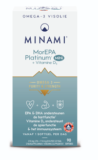 Minami MorEPA Mini Platinum   Vitamine D3 Softgels 90SG