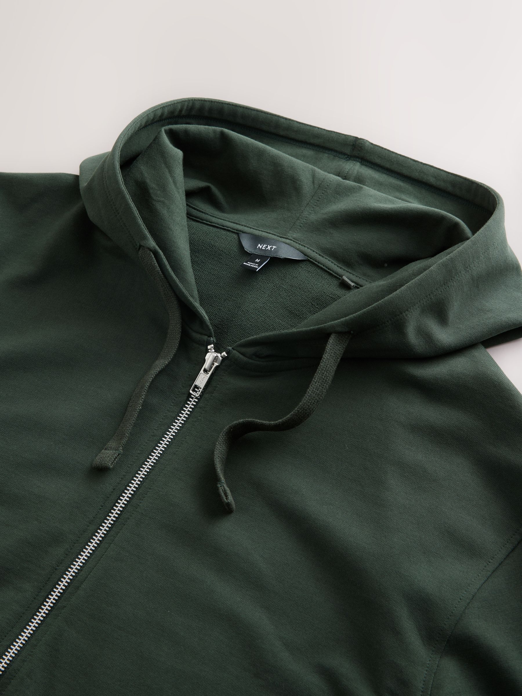 Kakigroen - Lichte hoodie met rits
