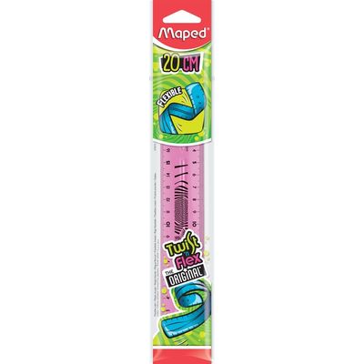 Maped Twist'n Flex - Règle flexible 20 cm - disponible dans différentes couleurs