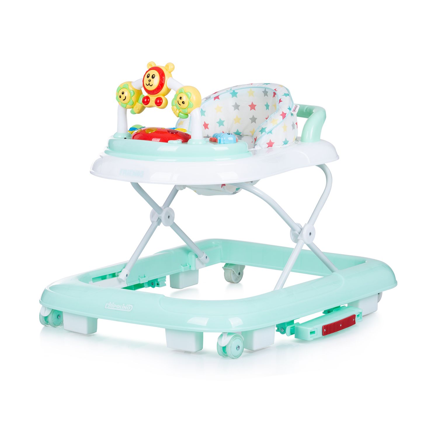 Chipolino Lauflernwagen 4 in1 Friends Wippe Musik Licht höhenverstellbar Stopper grün
