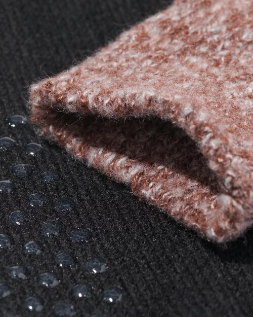 2 paires de chaussettes d’intérieur homme marron