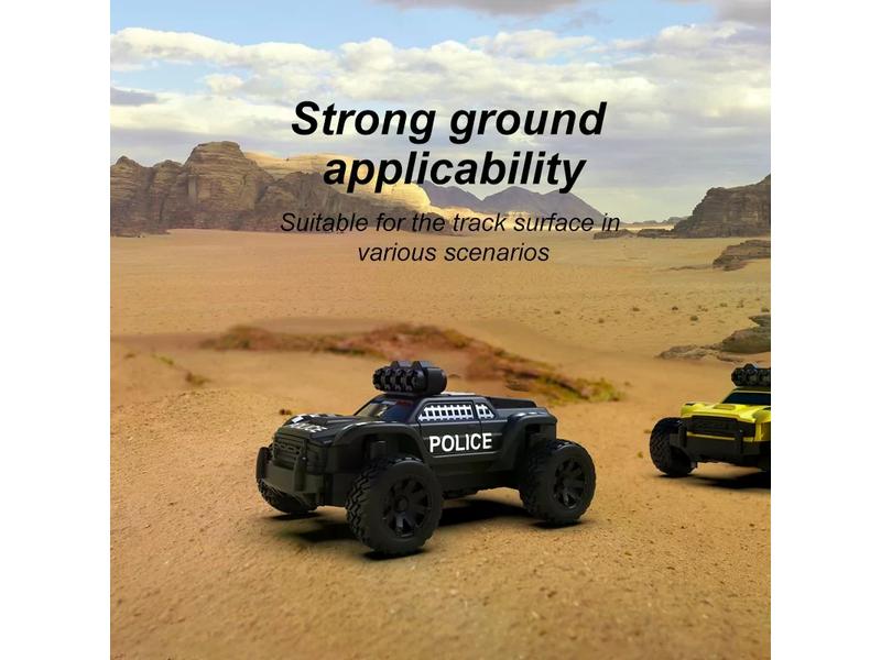 Turbo Racing Micro Monster Truck C82, Police, RTR, 1:76 Vollwertiges RC-Auto im micro Format