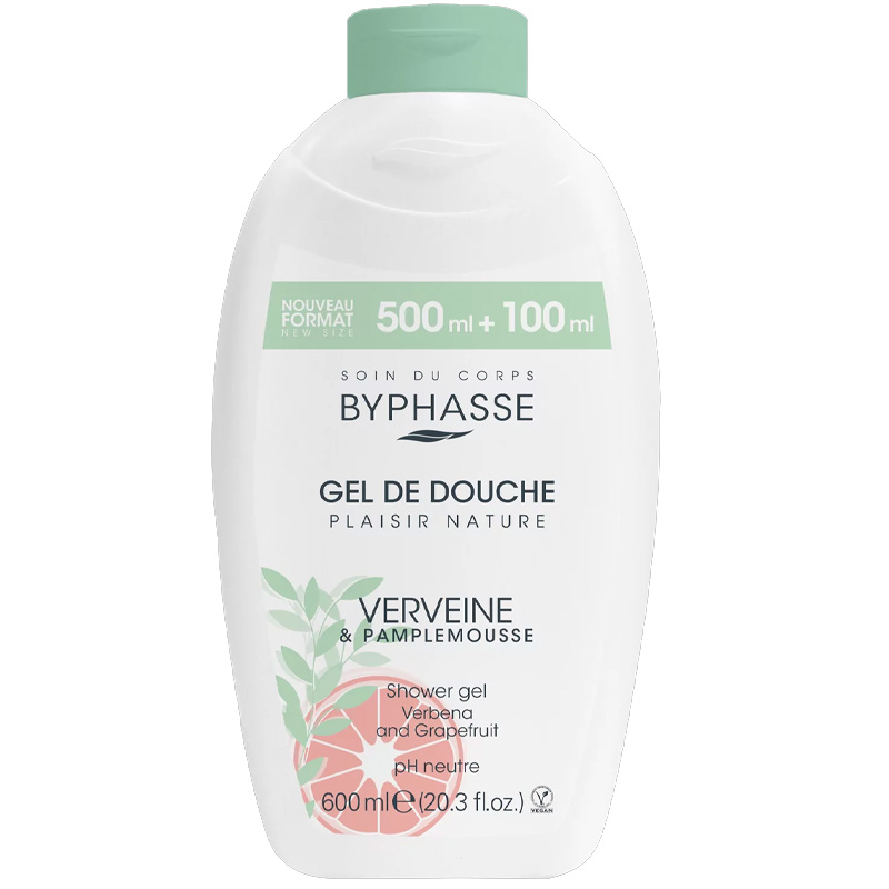 Gels douche - Verveine & Pamplemousse - Plaisir Nature - 2 x 600 ml