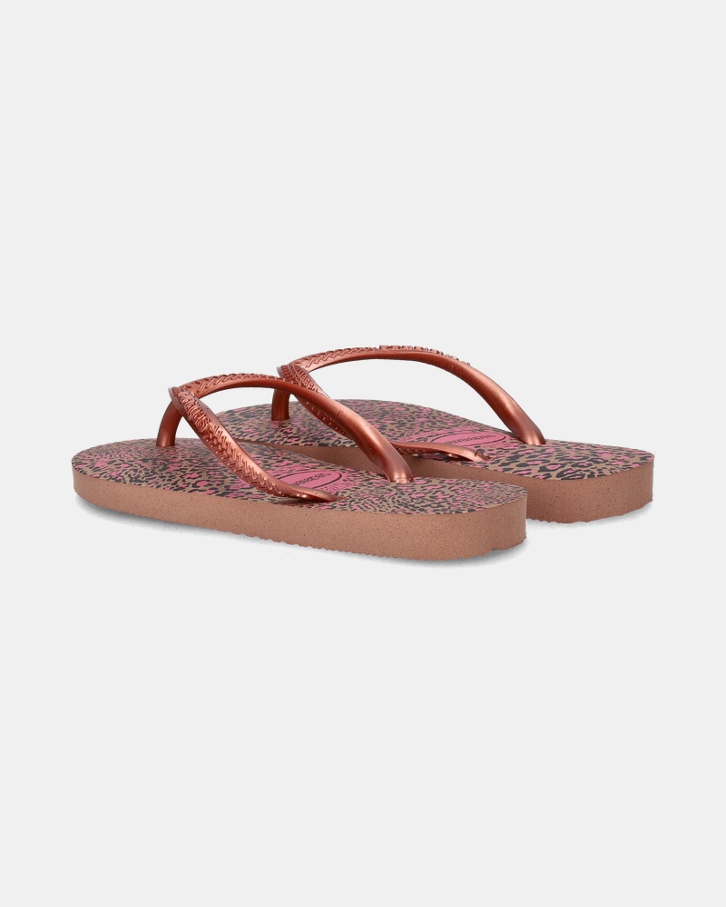Havaianas Slim Animals Slippers  - rose goud