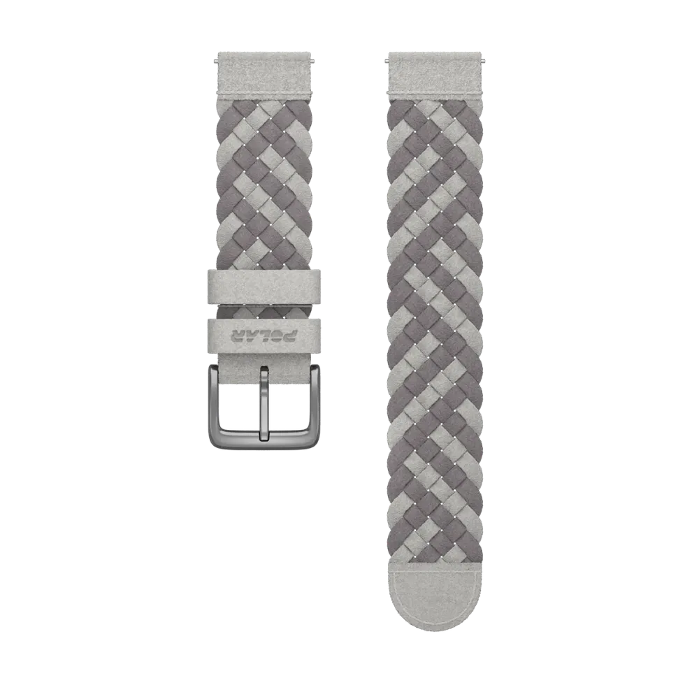 Polar Alcantara Stone Armband, 20 mm 54,90 € Dieses Armband verwebt zwei elegante Grautöne miteinander und verleiht so jedem Look die charakteristische Schönheit von reinem Stein. Das dichte, weiche Alcantara® Material schmiegt sich eng anliegend und