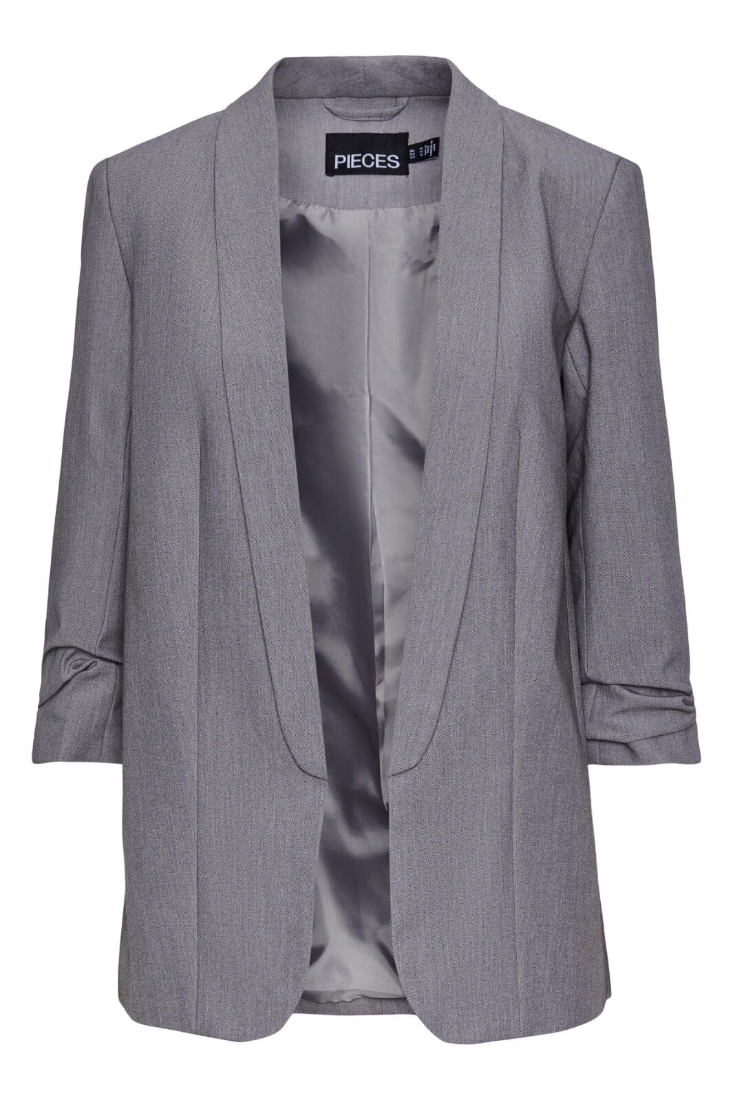 Pieces Pcbosella 3/4 Blazer 3423753 light grey melange