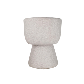 Eetkamerstoel Theo-Bert Pot beige stof draaibaar