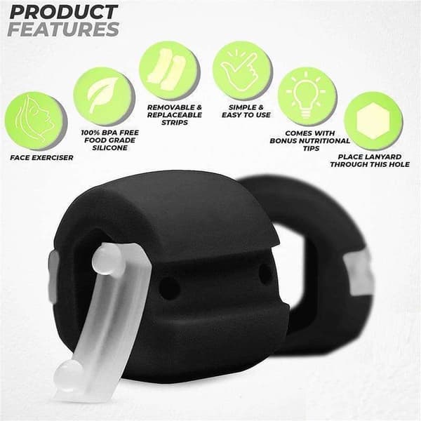 Jawline Exerciser Jaw Trainer - Trening av definerte kjevemuskler