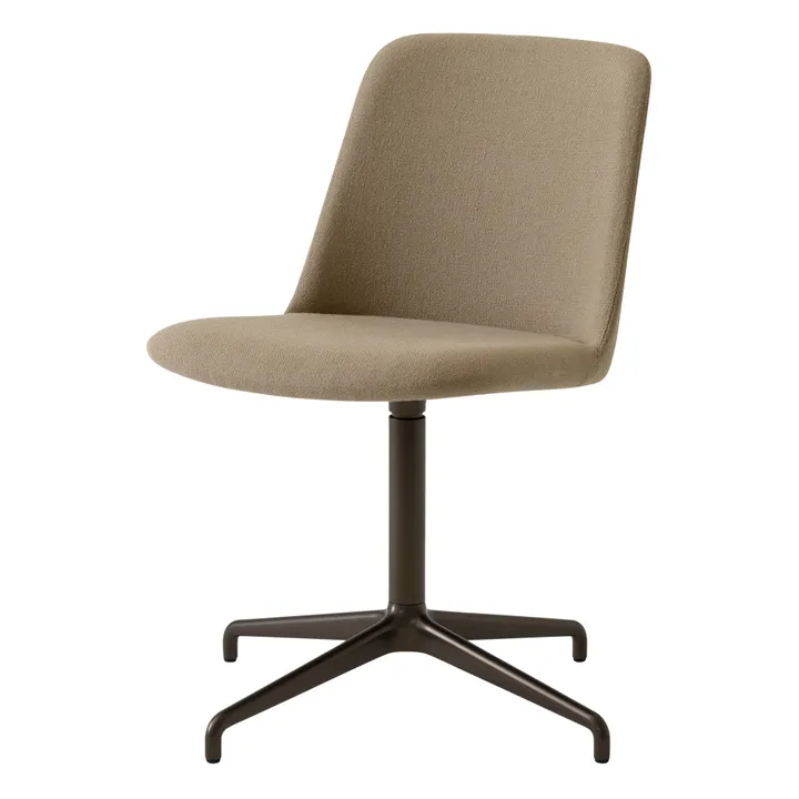 & Tradition Chaise de bureau Rely AHW13 Swivel, piètement bronze | Bronze