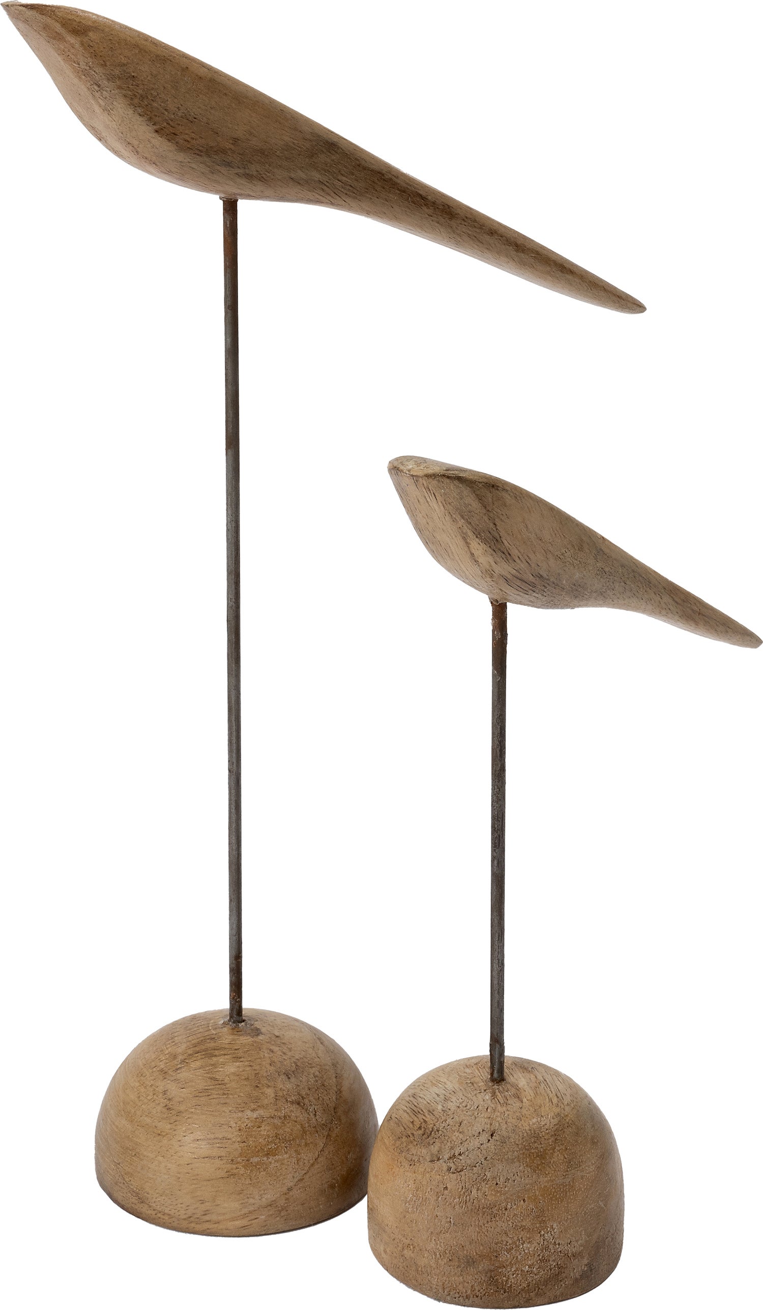 Intratuin beeld vogel naturel 12 x 6 x 18 cm