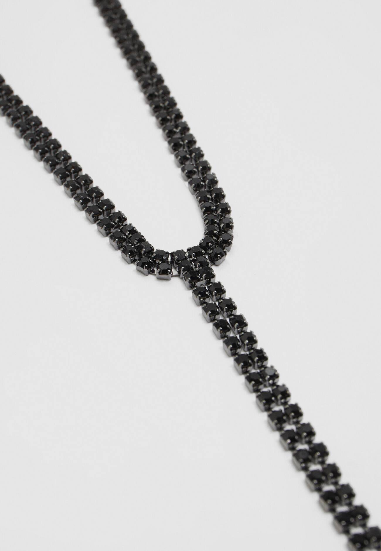 Conjunto de 2 colares gargantilha com strass