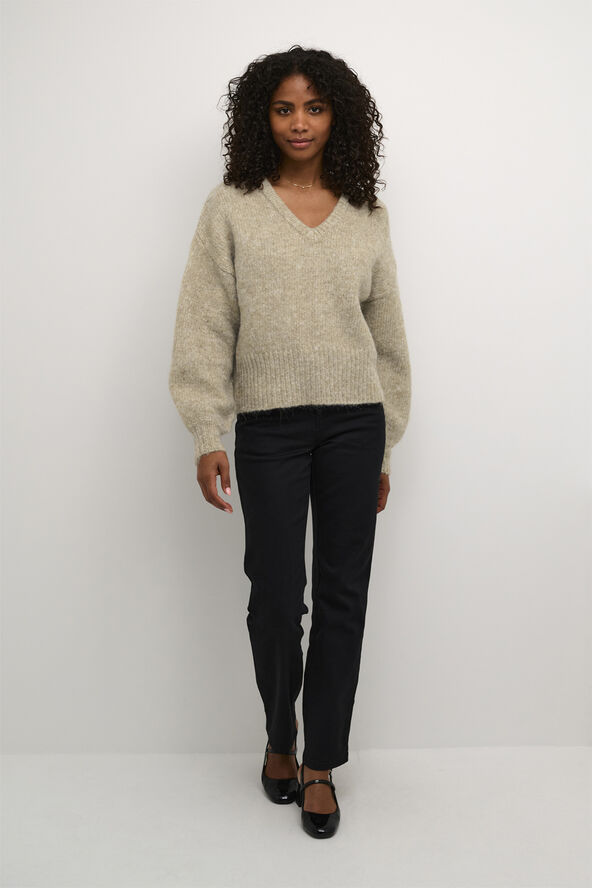 Kaffe KAtrina LS Pullover Feather gray melange