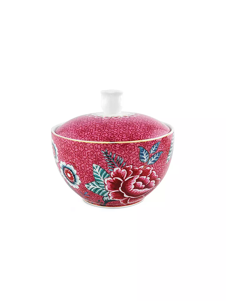 PIP STUDIO Zuckerdose FLOWER FESTIVAL 300ml Dark Pink beere