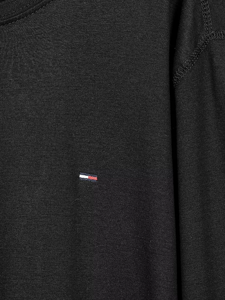 TOMMY JEANS Langarmshirt  Slim Fit schwarz