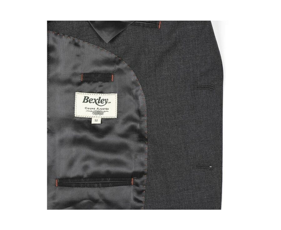 Veste de costume homme Gris Foncé Chiné - LAZARE
