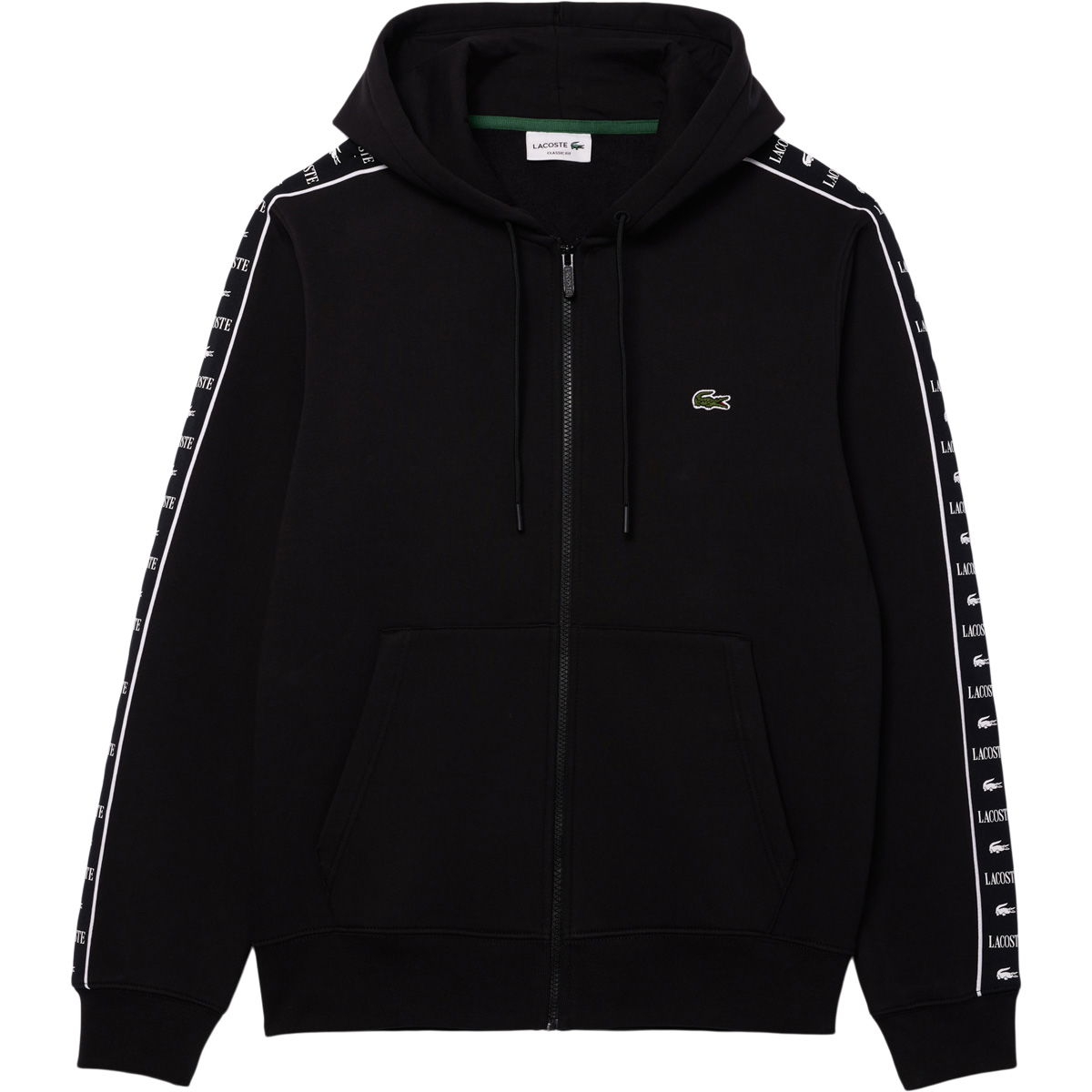Lacoste Logo Stripe Full Zip Hættetrøje Herre