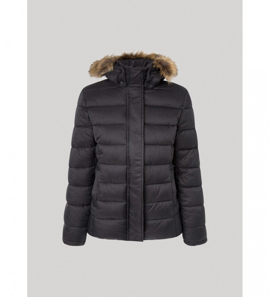Jaqueta curta preta Pepe Jeans May