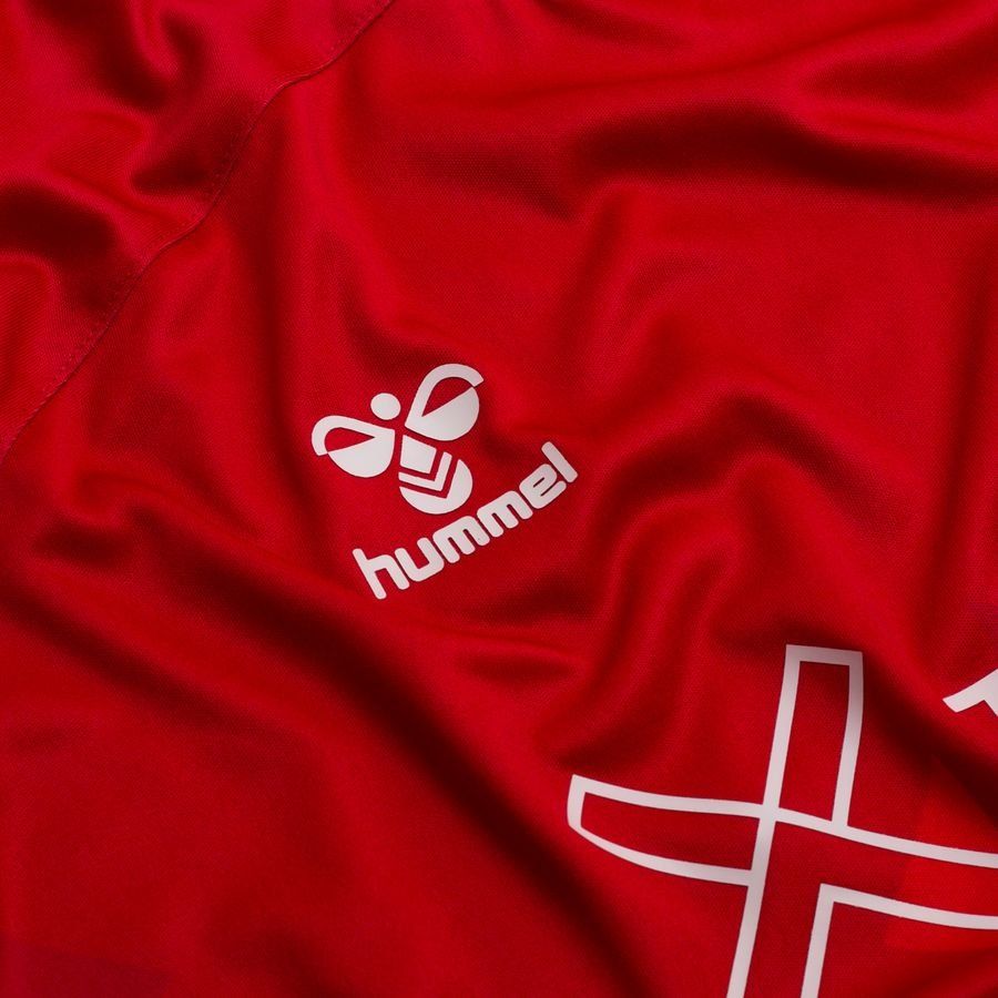 Hummel DBU Fodboldskole 2025 Deltager Maillot d'Entraînement - Rouge/Blanc