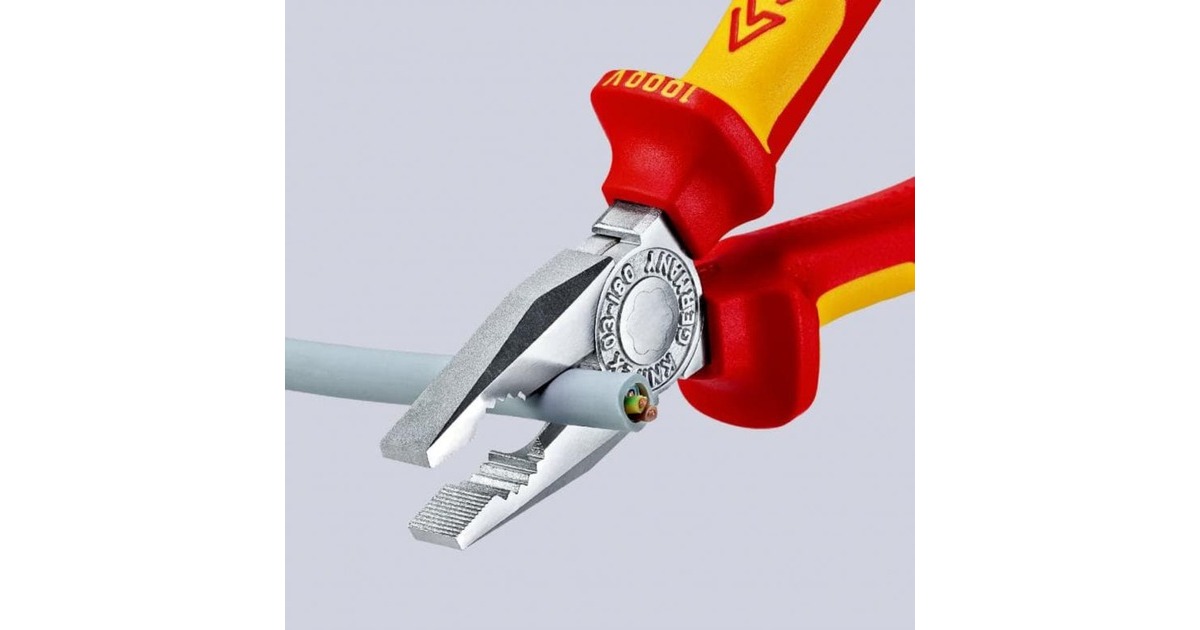 KNIPEXKombitang 03 06 160 combinatietang  (Rood/geel, 160 mm)