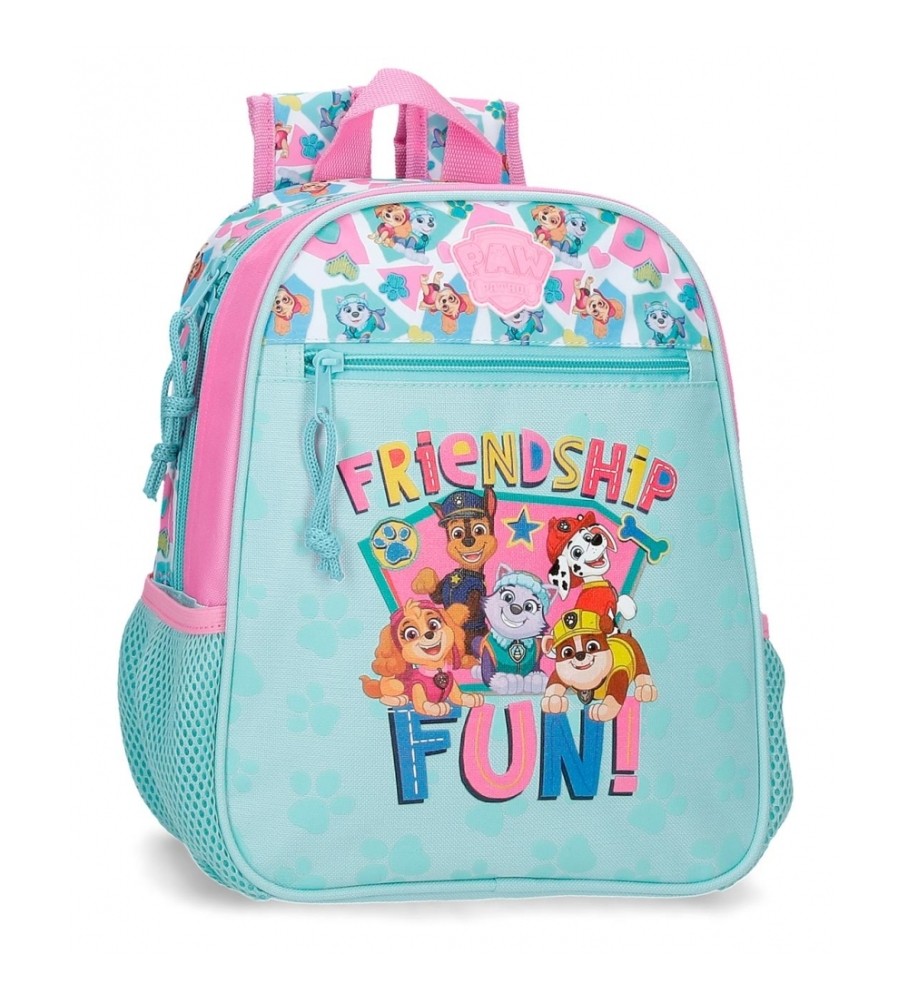Mochila pré-escolar Joumma Bags Paw Patrol Friendship Fun, 28 cm, turquesa