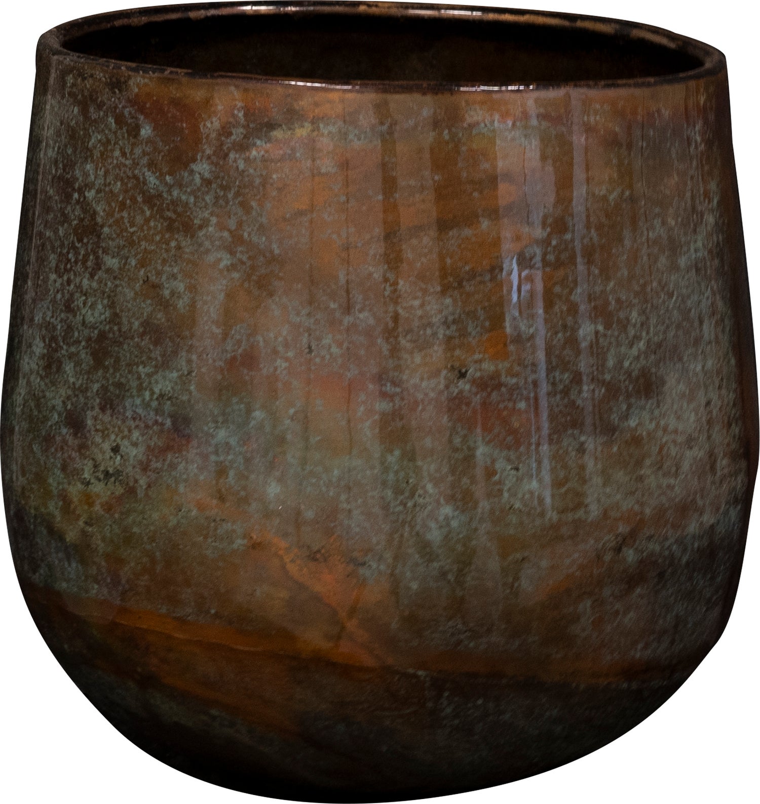 TS bloempot Jolien blauw D 22 H 20 cm
