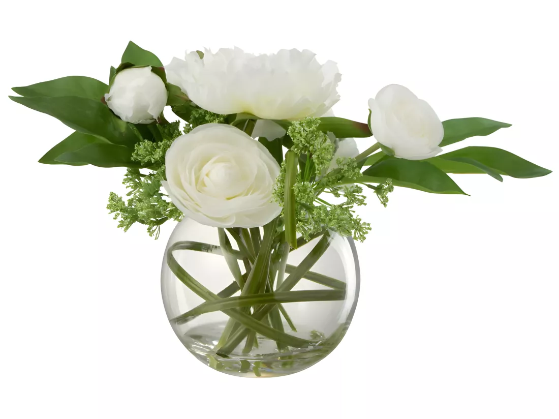 Fleur Artificielle & Vase 