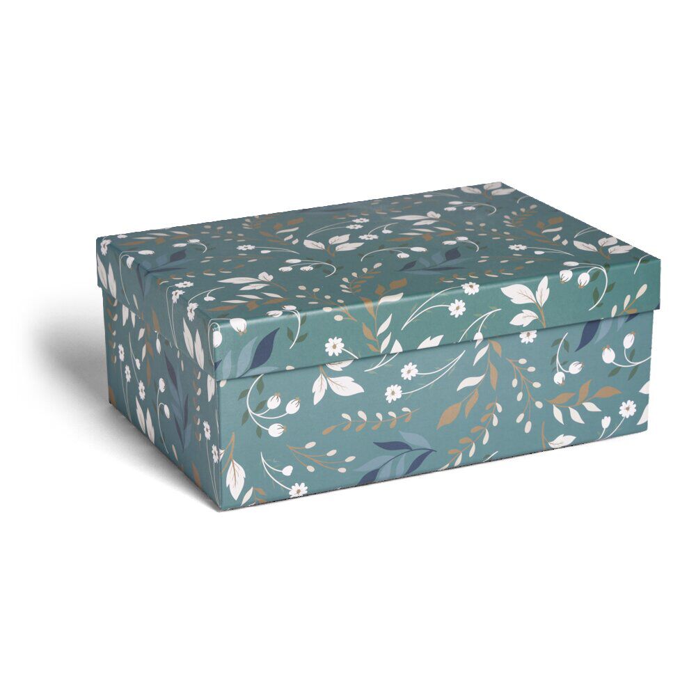 Boite carton décorée 44x31xH15cm - 2 modèles