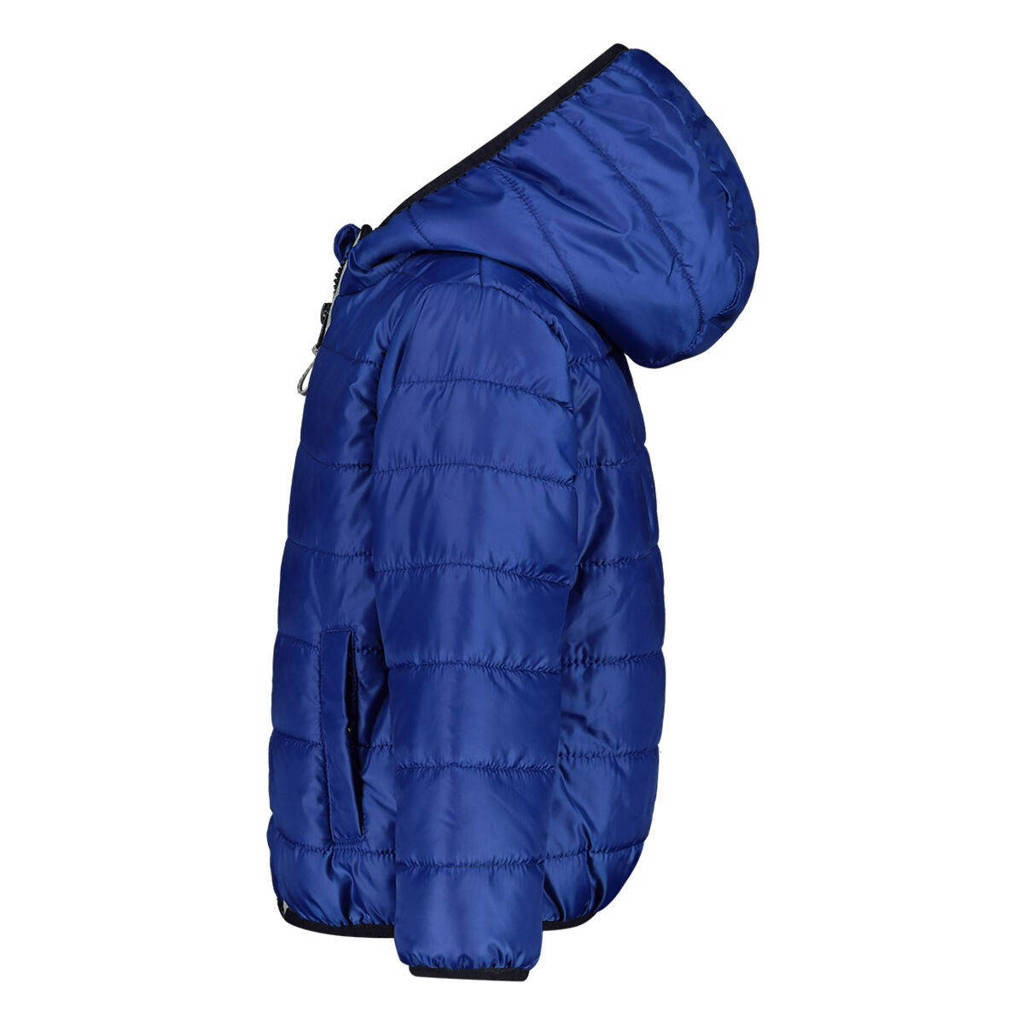 ESPRIT gewatteerde jas met jacquard hardblauw