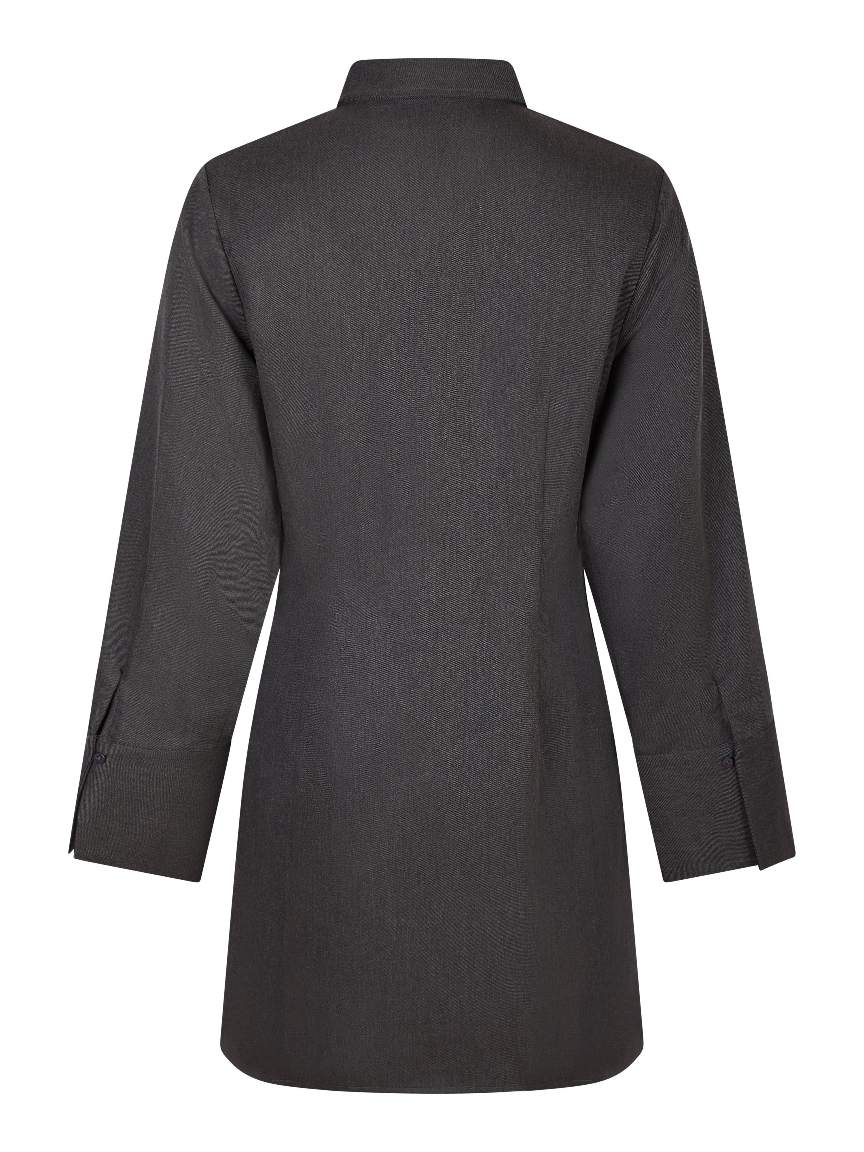 Neo Noir  Cajsa Solid skjortekjole - Dark Grey