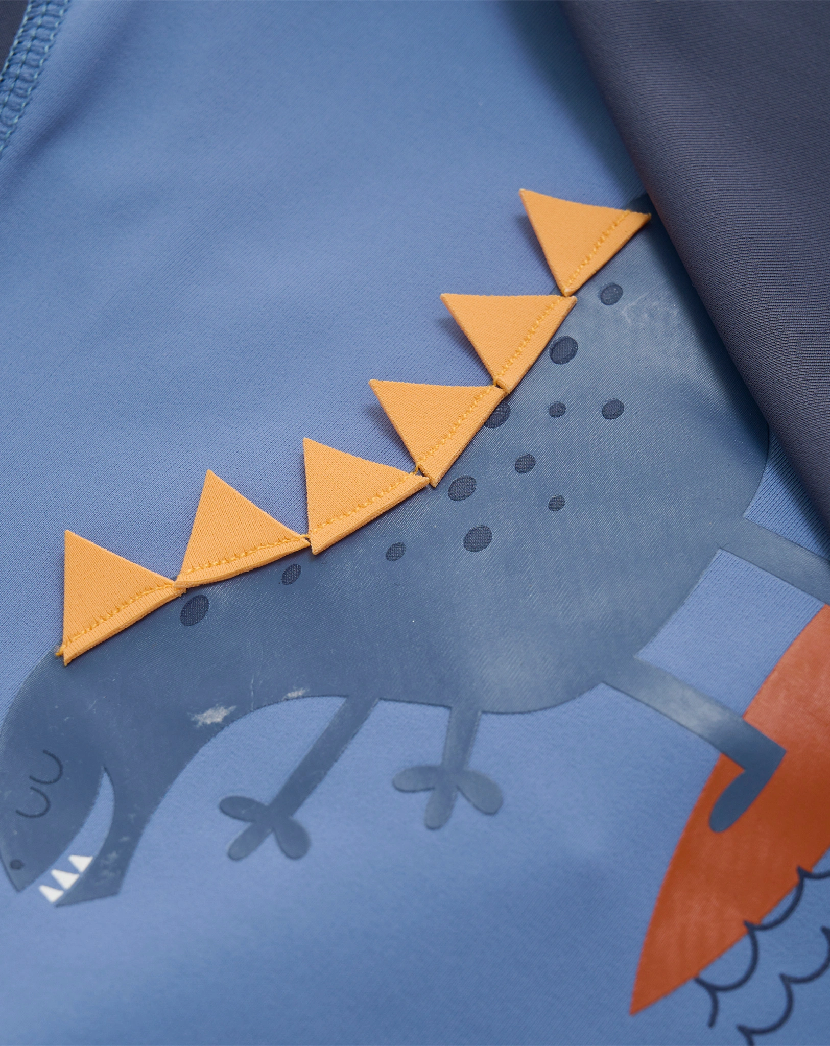 Langarm-Badeshirt SURFING DINO in coronet blue
