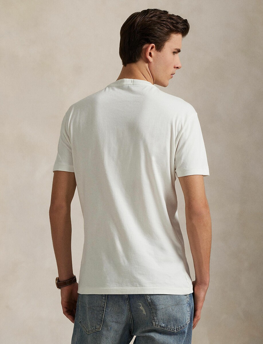 POLO RALPH LAUREN<br>Camiseta de manga curta com o logotipo do urso