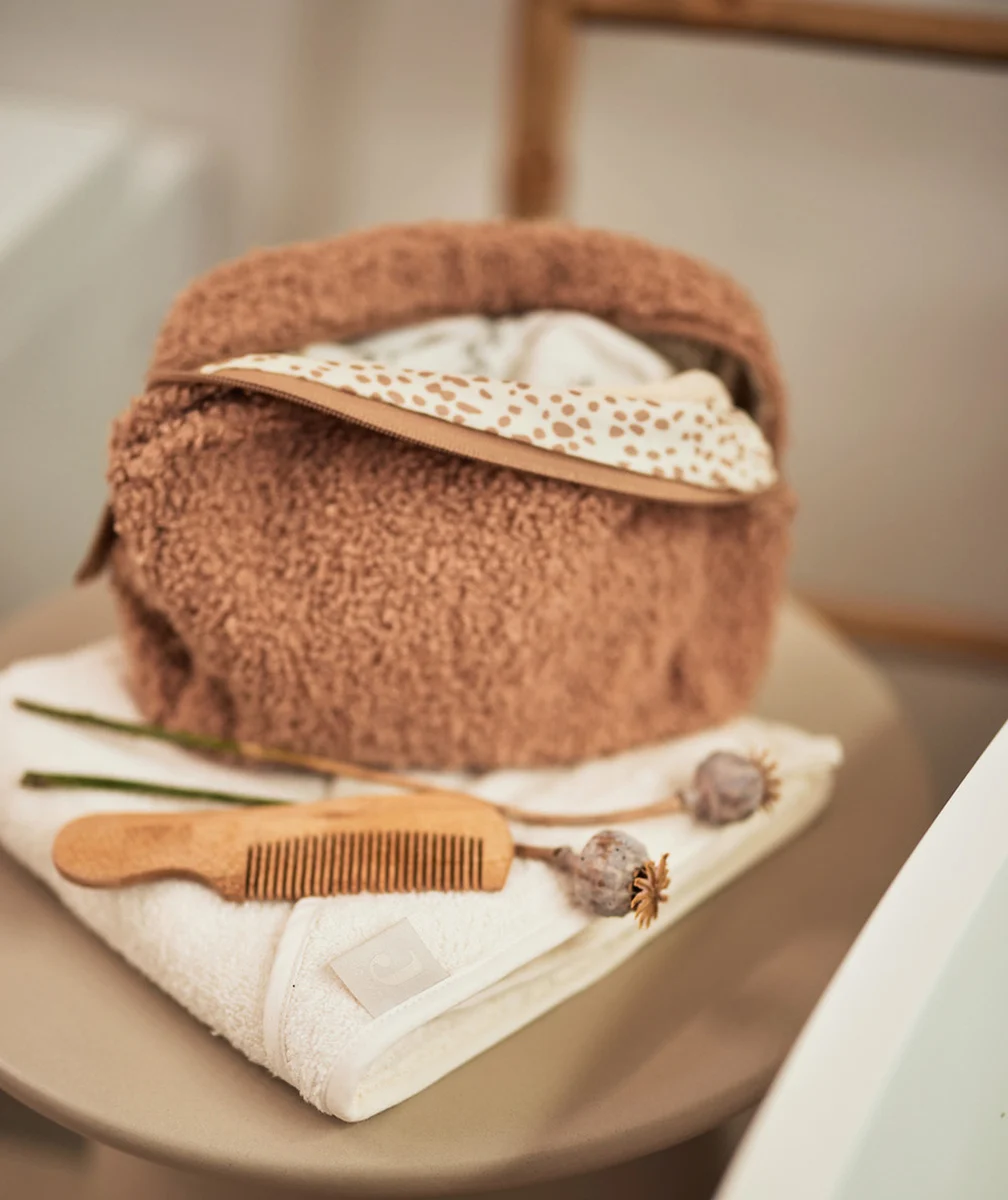 JOLLEINTROUSSE DE TOILETTE EN BOUCLETTES BISCUIT