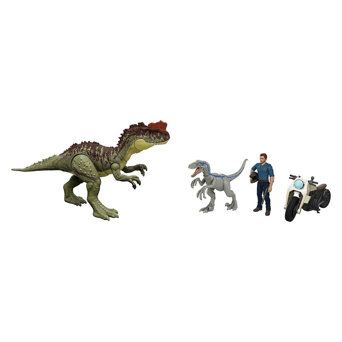 Mattel HLP79 - Jurassic World - Spielfiguren-Set, 3 Teile