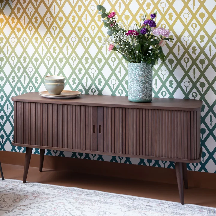 Zuiver - Barbier Sideboard mit Schiebetüren, Esche