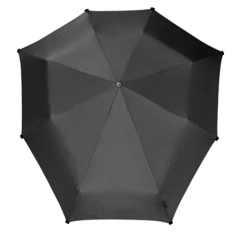 Senz° Mini Automatic Opvouwbare Storm Paraplu Zwart Reflective