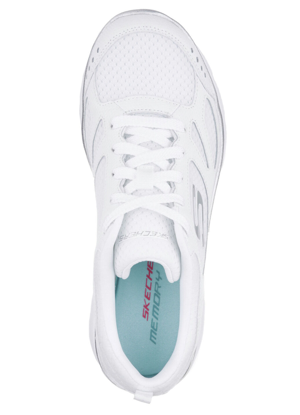 SKECHERS, sportliche Damen-Sneaker, mit Nappaleder-Besätzen
